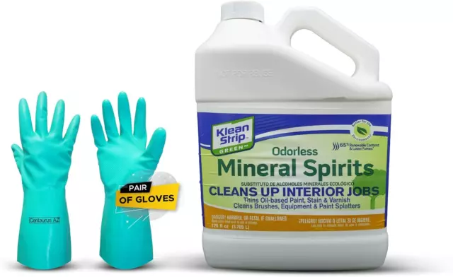 Klean Strip Green Odorless Mineral Spirits Cleans Brushes Rollers Spray Guns Oil