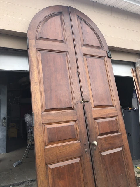 Antique Walnut Double Entrance 54 X 122 Clairemont Mansion