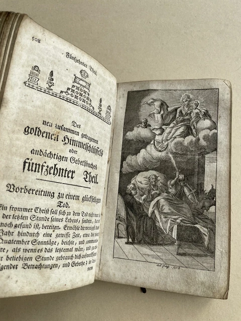 Buch 1777 goldener Himmelsschlüssel Landsberg viele Kupferstiche