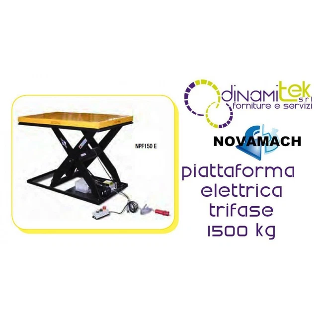 Npf150E Piattaforma Elettroidraulica Trifase Portata 1500 Kg Novamach Dimensioni