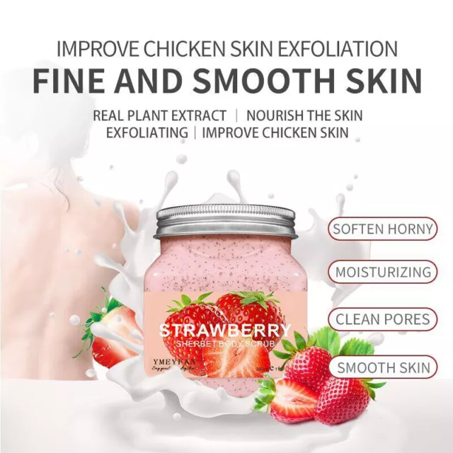 Exfolianting Whitening Moisturizing Face and Body Scrub Natural Oraganic 350ml