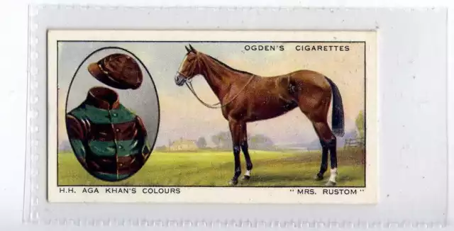 (Jg2995) OGDENS,PROMINENT RACEHORSES OF 1933,MRS RUSTOM,1934,#33