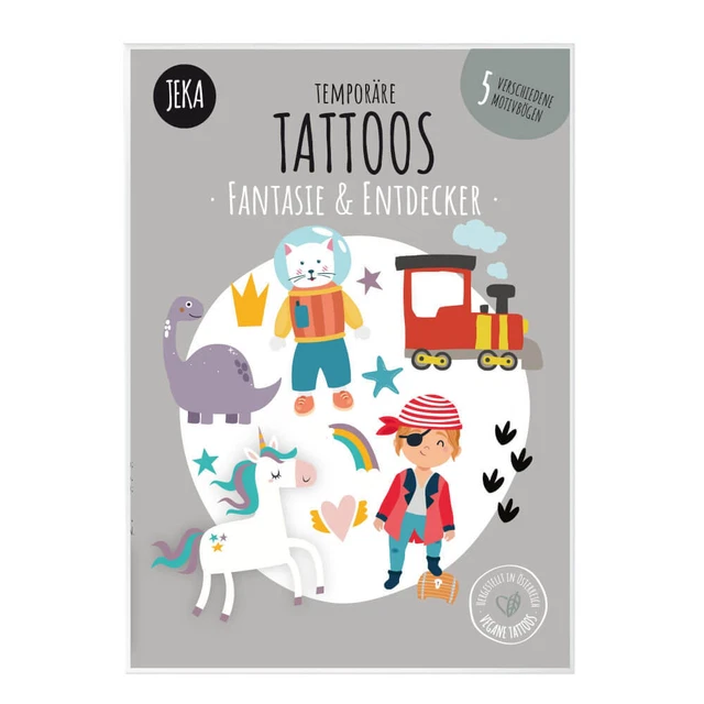 JEKA - MAL MICH BUNT - Kindertattoo Set, Fantasie & Entdecker