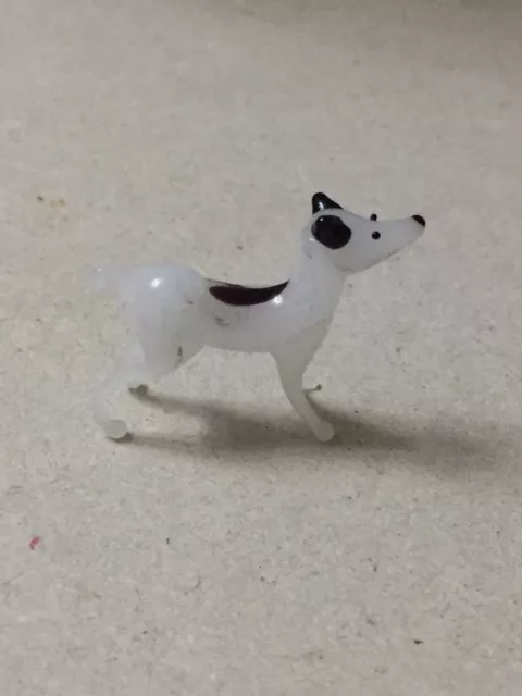 Murano Glass,Lauscha,Bimini Glass:Glass Jack Russell Dog Figure,Dog Ornament