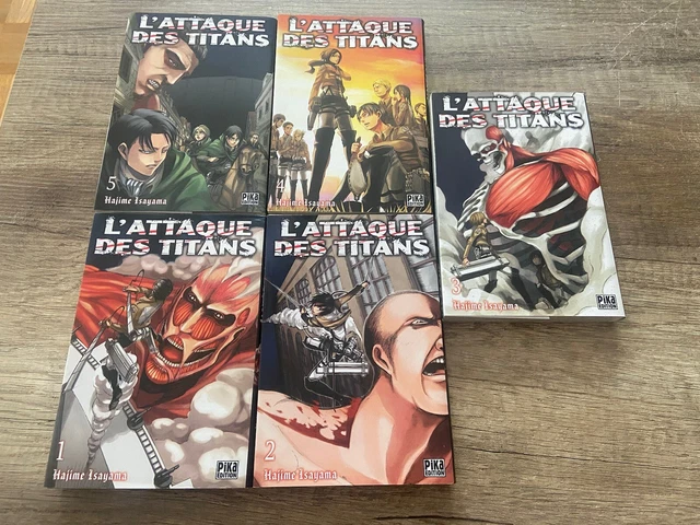 LOT DE 5 Tomes Du Manga Attaque Des Titans EUR 18,00 - PicClick FR