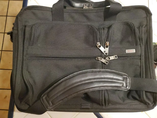 Tumi Alpha II 46031D4 Expandable Organizer Laptop Briefcase Ballistic Nylon