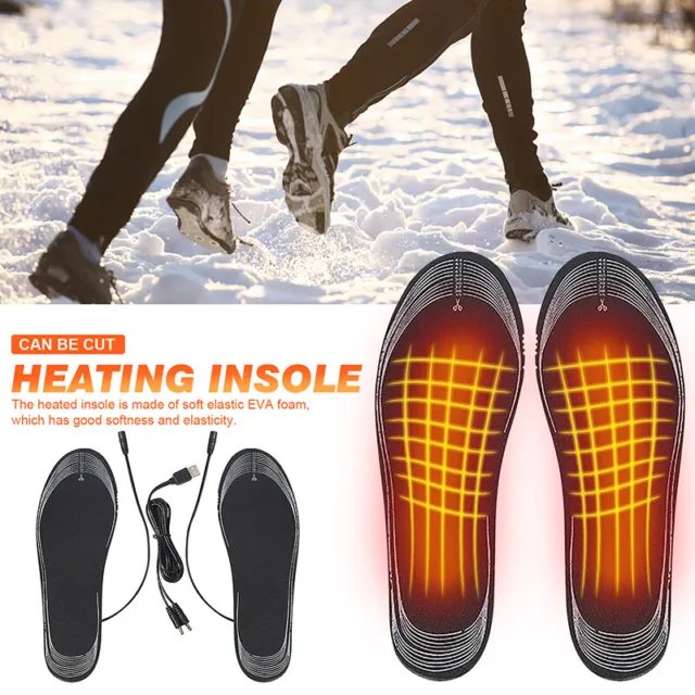 B Heated Shoe Insoles Electric Foot Warming Pad Feet Warmer Sock Pad Winter