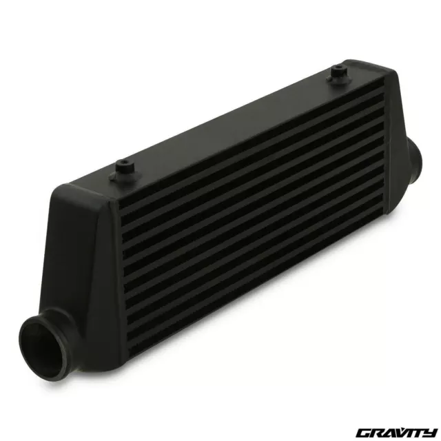 2.5" 65mm BLACK ALUMINIUM 450x173x63mm DIY TURBO FRONT MOUNT INTERCOOLER FMIC