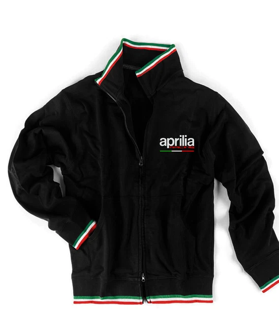FELPA TRICOLORE APRILIA RACING ricamato ITALIA