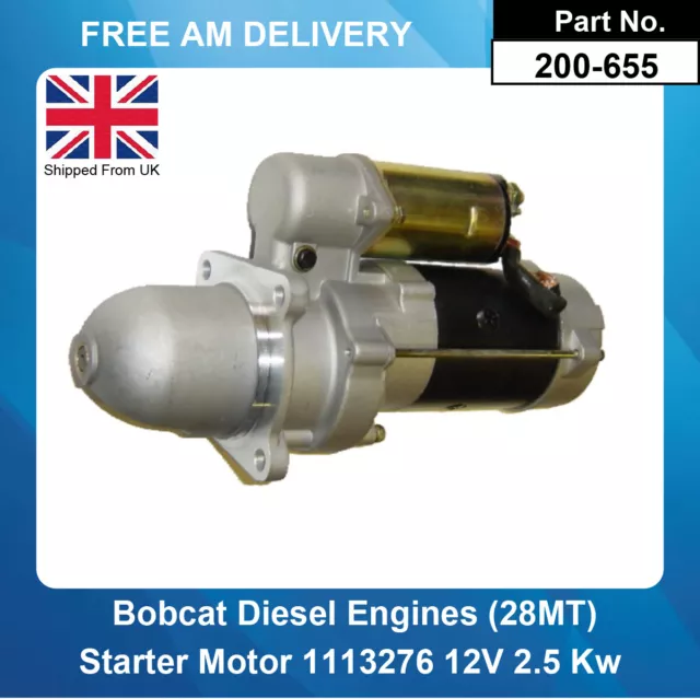 Starter Motor For Cummins Delco Remy 1113276 12V 2.5 Kw