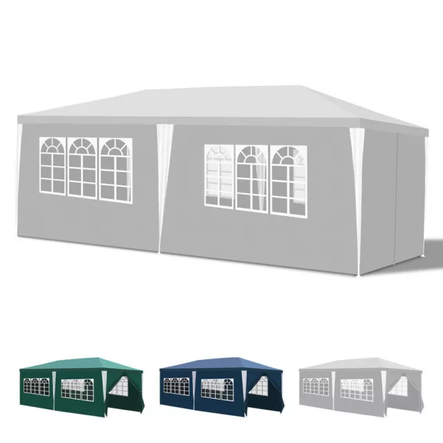 Pavillon 3x3/3x6m Stabilitat Festzelt Partyzelt Stahlrohre Praktisches PE Plane