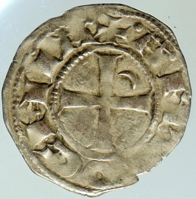 CRUSADERS Antioch Prince BOHEMOND III Byzantine Time Silver Coin CROSS i101297