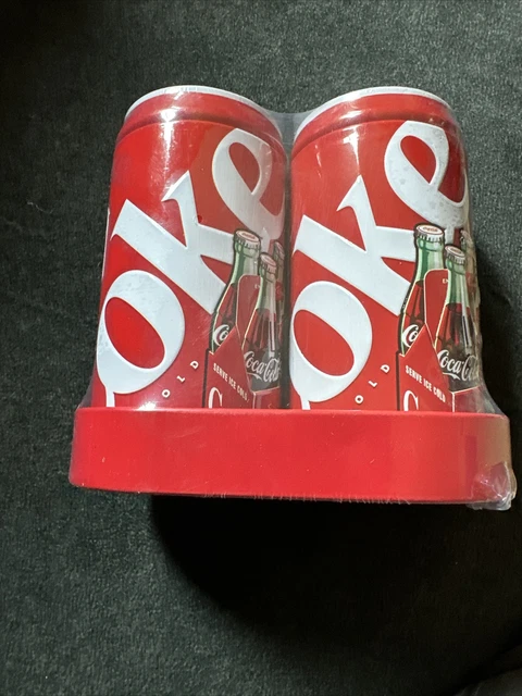 Coca-Cola 4" Metal Salt & Pepper Shakers