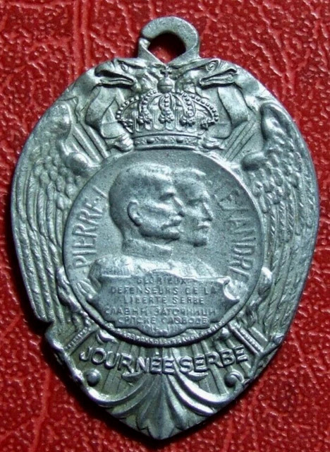 Military Serbian day glory to the intrepid Serbian war heroes 1916 medal