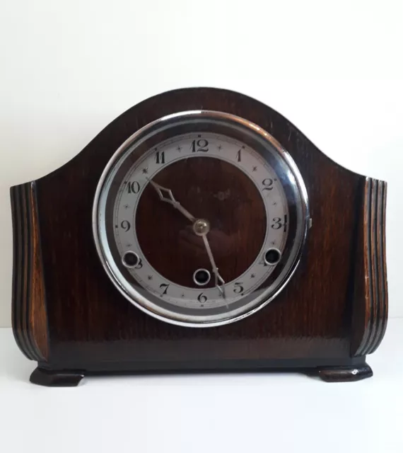 westminster chiming mantle clock 1930s Art Deco Possibly Perivale Movement