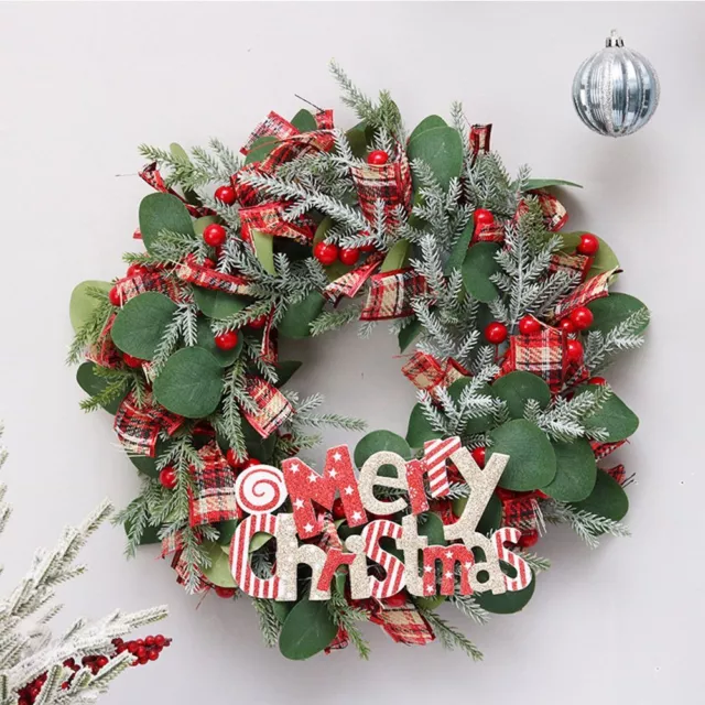 Merry Christmas Tree Wreath Christmas Wreath Garland Hanging Ornaments