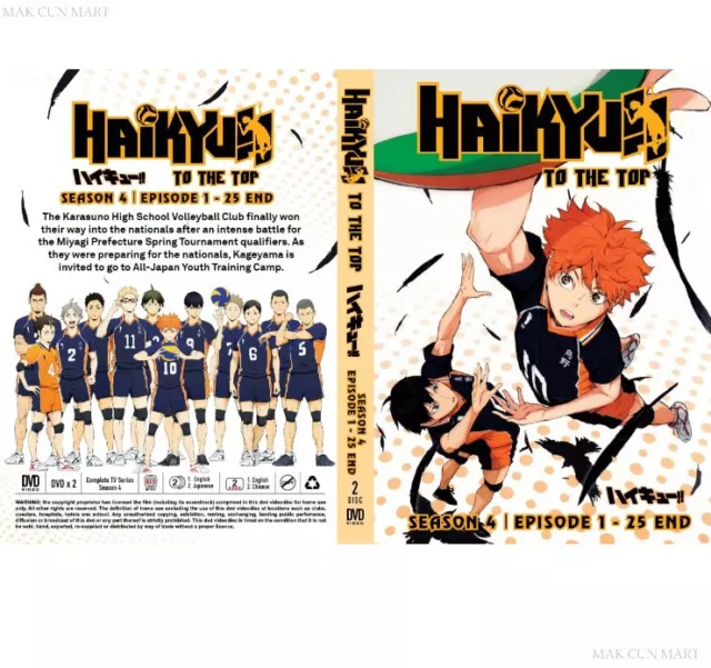 Anime DVD Haikyuu to The Top (season 4) Vol. 1-25 End 2ova Eng Sub Region 0  for sale online