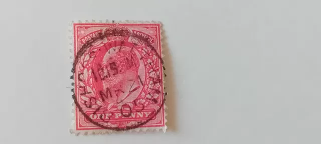 GB KEV11 1d Red - Bishops Waltham Hampshire Postmark