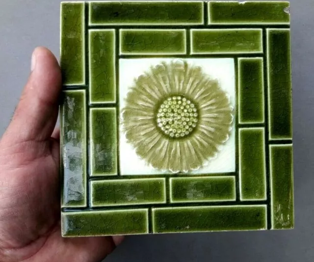 Antique Majolica Tile 6" x 6"