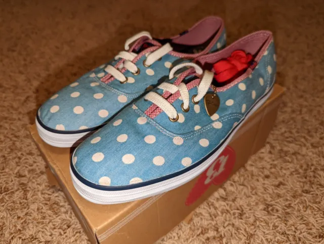 NEW Keds x Taylor Swift TS Light Denim Polka Dot RARE Midnights Eras Size 8.5