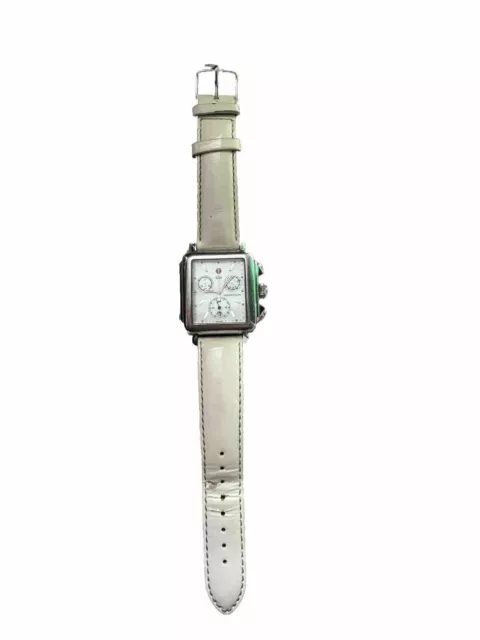 MICHELE MILOU  MW15A01A2025 Wrist Watch for Women white patent leather see photo