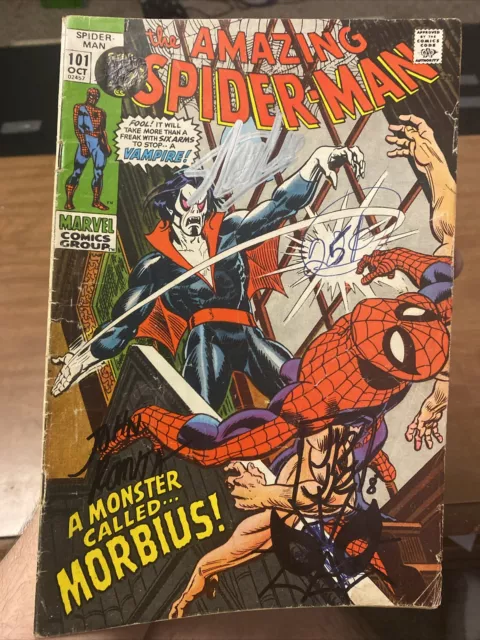 The Amazing Spider-Man 101 1st Morbius Signed 3x Stan Lee