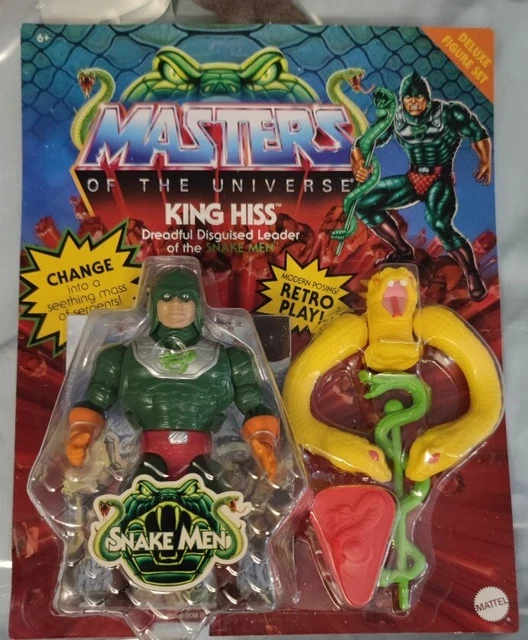 Motu Origins  King Hiss US Card unpunched masters of the universe
