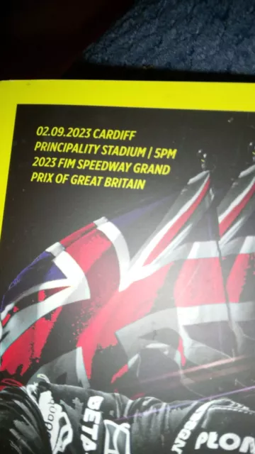 Speedway programme Cardiff British Grand Prix 2nd September 2023. Out Of The Box 3