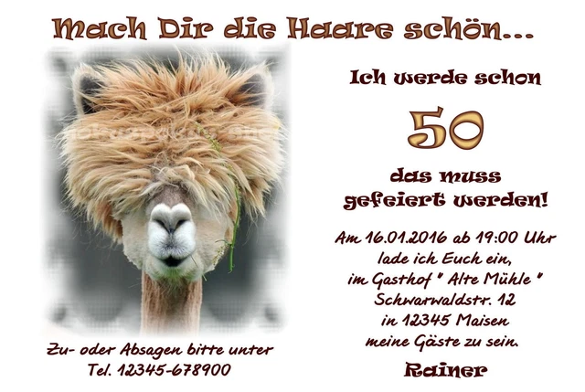20 WITZIGE EINLADUNGSKARTEN Geburtstag Einladungen