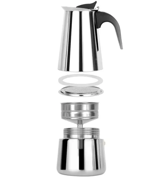 Caffettiera Acciaio Inox Moka Macchina Caffe Espresso Caffe Napoletano 3