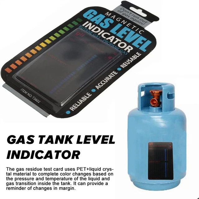 Gas Level Click FUEL LEVEL GAUGE Magnetic Propane Butane Tank Indicator for Gas Bottles ...
