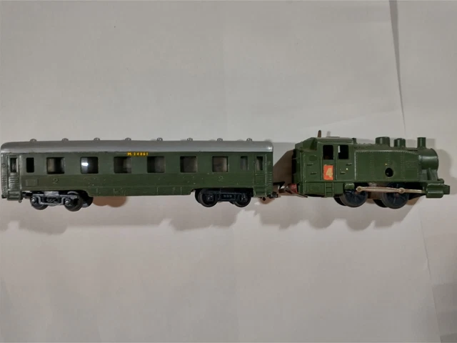 JOUEF HORNBY MODEL Railway 708 Train Loco And Coach Vintage 00 Gauge ...