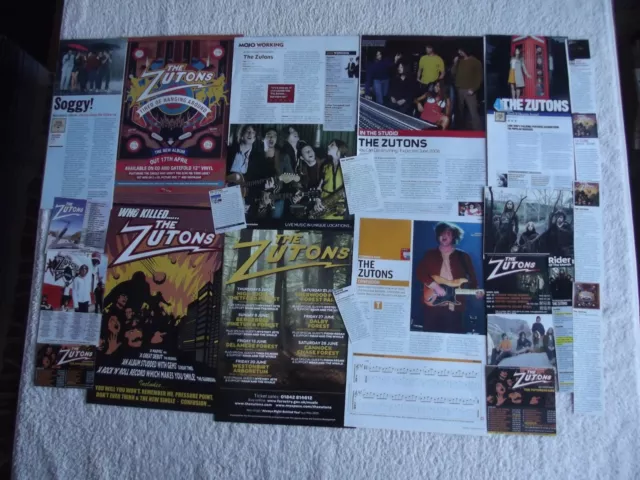 The Zutons - Magazine Cuttings Collection - Clippings, Photos, Adverts X22.