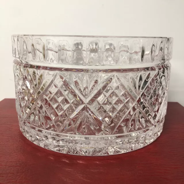 Crystal Bowl Dublin 8.5” D Shannon Crystal By Godinger 5” Tall Excellent ￼