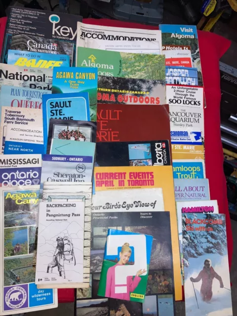 Canadian Travel Brochures VINTAGE  (Lot of 38)  Nice Condition