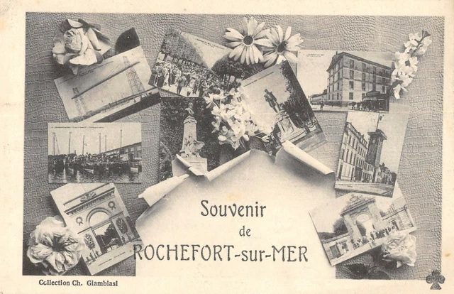 Cpa 17 Souvenir De Rochefort Sur Mer