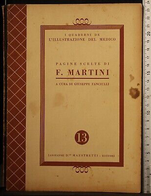 Pagine Scelte Di Martini. Giuseppe Fanciulli (Cura). Maestretti.