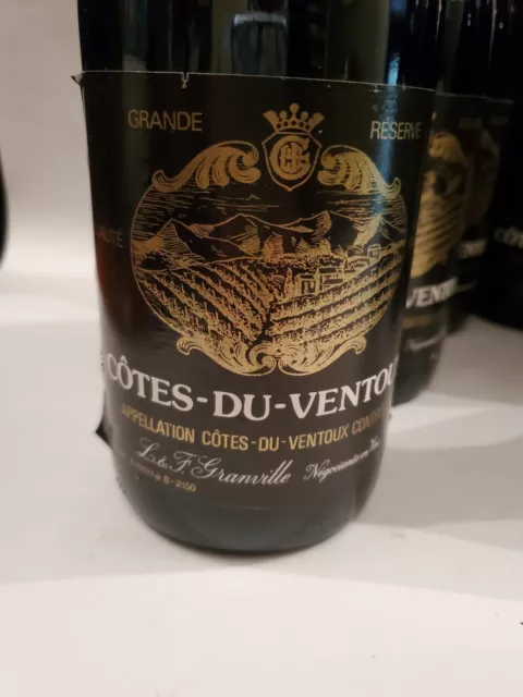 Vin - 6 Bouteilles  - Côtes du Ventoux - 3 x 1990 - 3 x 1998 2