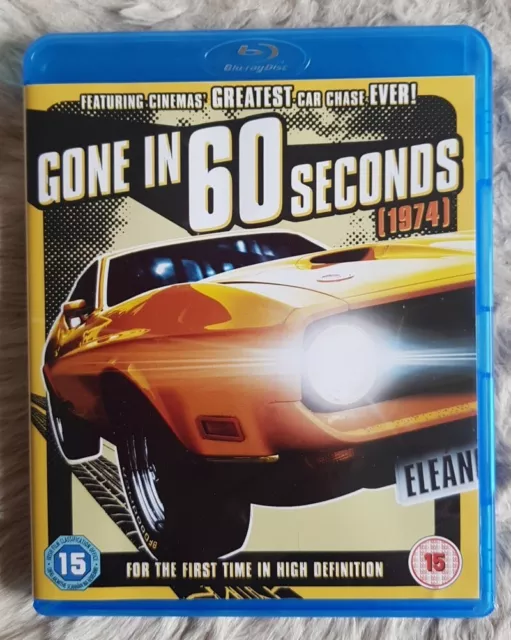 Gone in 60 Seconds (1974) - H.B. Halicki - RARE Bluray cert 15 - LIKE NEW!