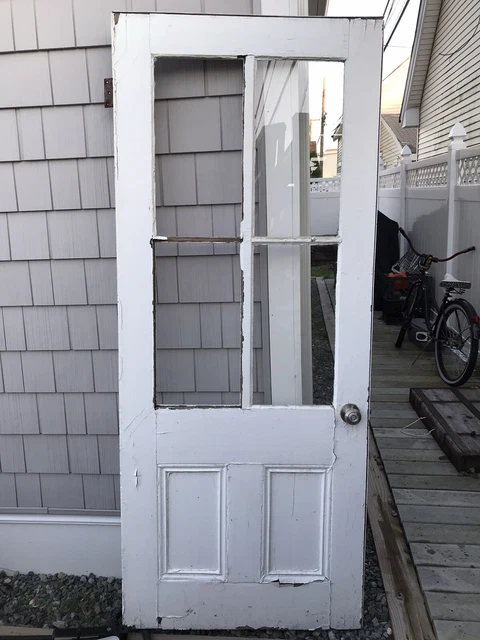 Antique Exterior Door 34” X 82 1/2”