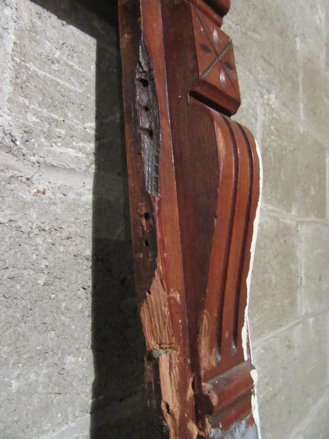 ~ Antique Carved Oak Door Window Molding ~ 60 X 100 ~ Architectural Salvage 10
