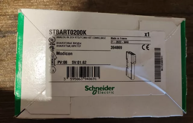 Schneider Modicon PLC Stbart0200k Analog In 2 Ch