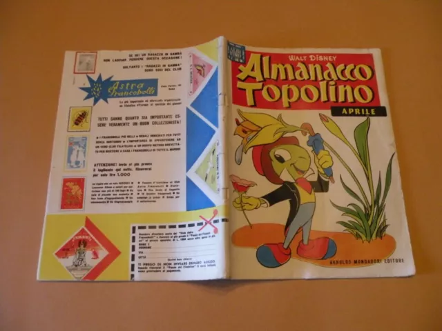 Almanacco Topolino 1957 N.4 Mondadori Walt Disney Originale Ottimo