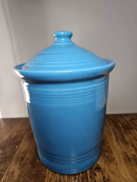 Fiesta Peacock Medium  2 Quart Canistr Fiestaware RETIRED HTF NEW