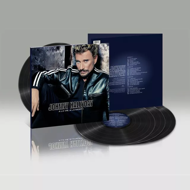 Johnny HALLYDAY - À LA VIE À LA MORT - 4 VINYLES  - POCHES OUVRANTES - MARS 2023