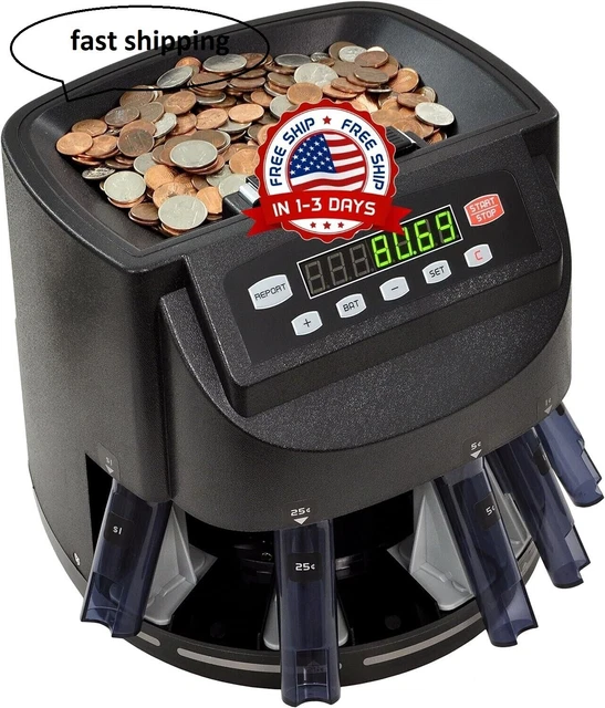 coin sorter and wrapper machine manual with crank money change counter sorting
