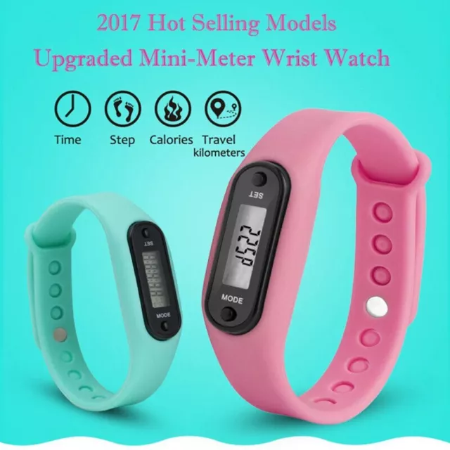 Step Wrist Watch Pedometer Calorie Counter Smart Bracelet Exercise Pedometer