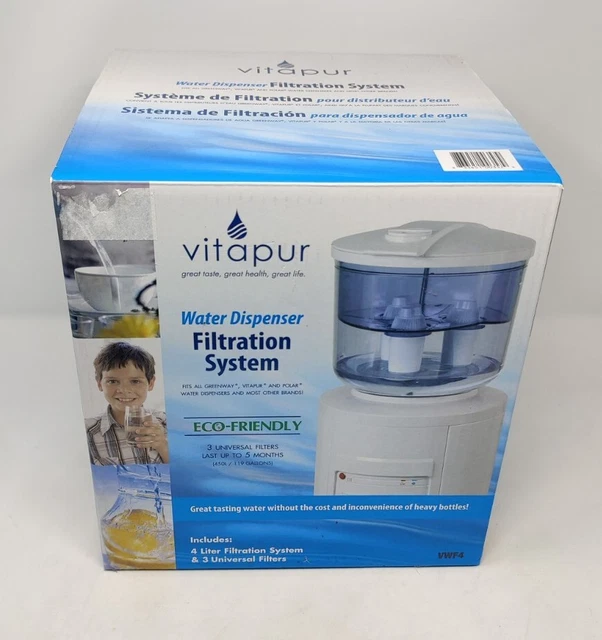 NEW VITAPUR VWF4 Water Filtration System For Topload Water Dispensers