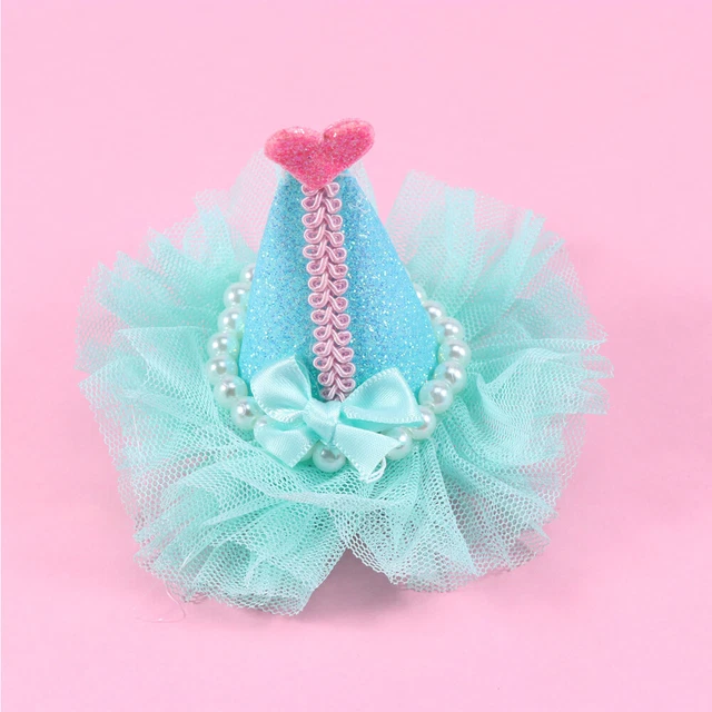 Costume bambini animali domestici forniture compleanno cappello cane clip per capelli cuore bambino
