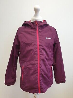 Kk30 Girls Berghaus Purple Zipped Hooded Jacket Uk Age 9-10 M